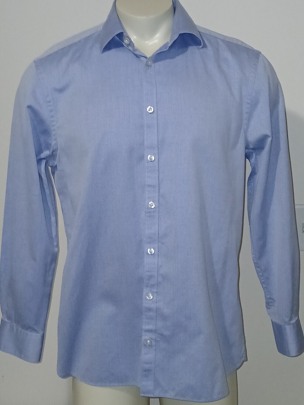 Charles Tyrwhitt Mens Extra Slim Fit Cotton Long Sleeve Shirt 16 1/2 - 34